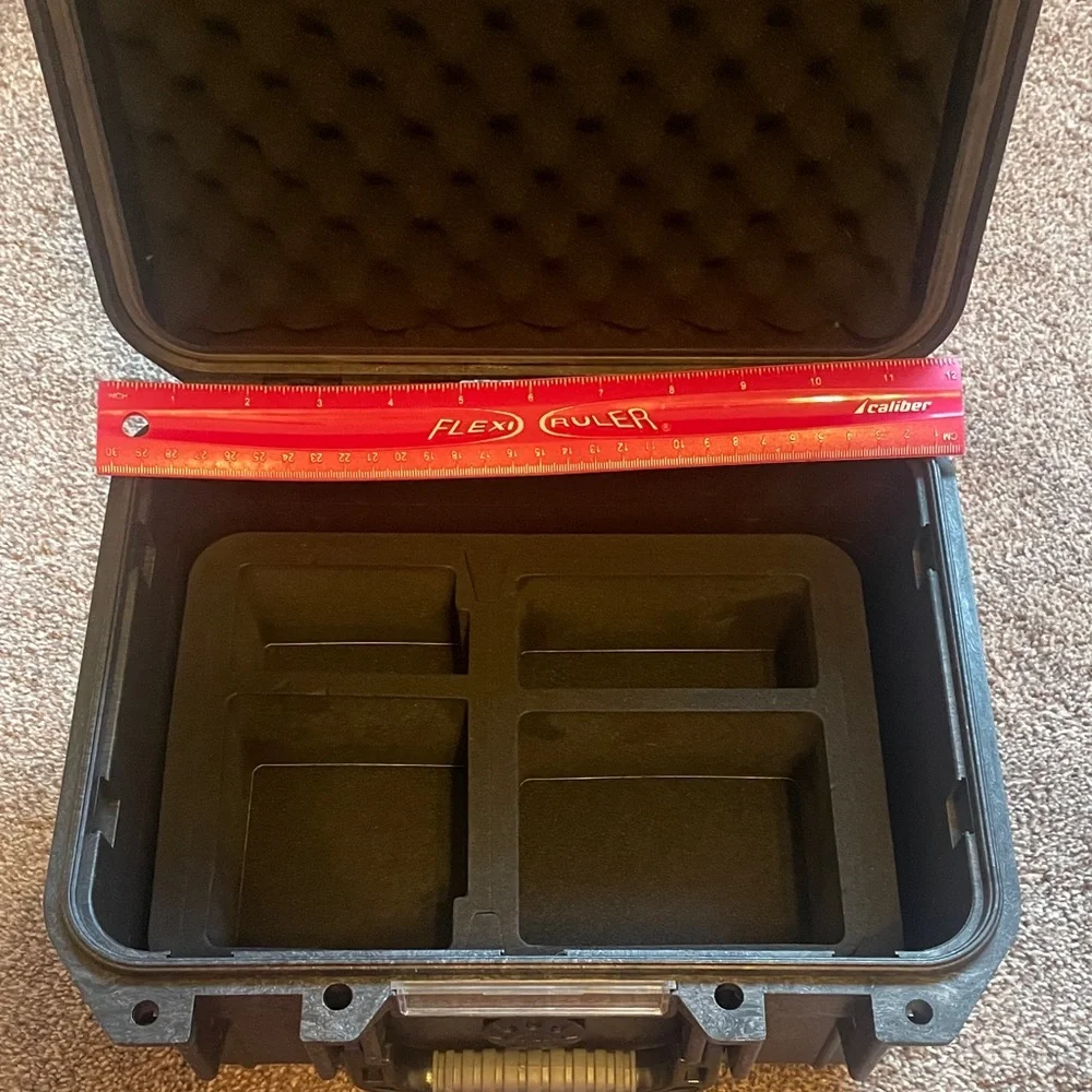 Lekufee Waterproof Black Hard Shell Camera Case